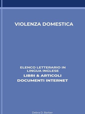 cover image of Violenza Domestica